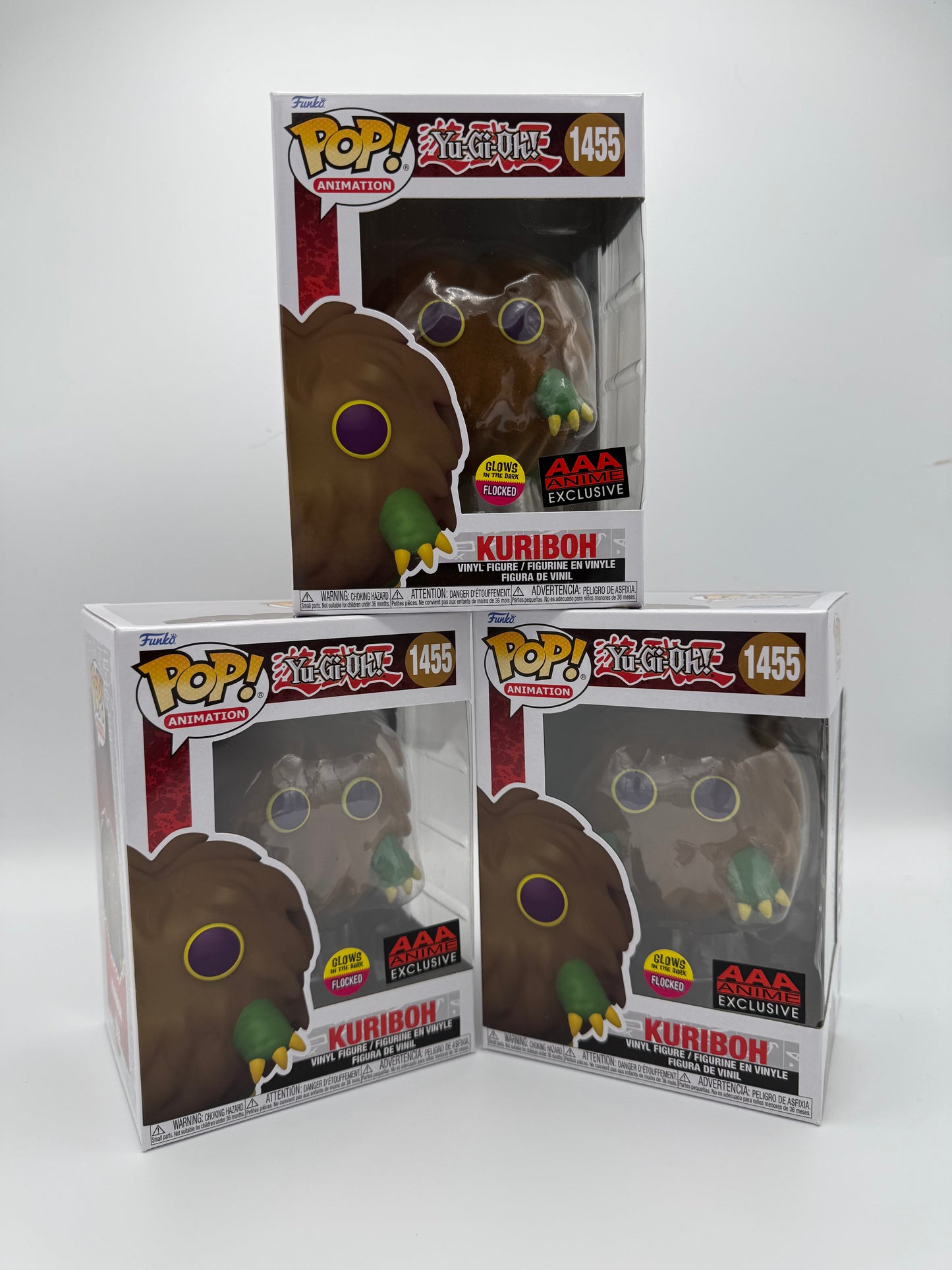 Yu-Gi-Oh! Kuriboh Flocked and Glow-in-the-Dark Funko Pop! Vinyl Figure #1455 - AAA Anime Exclusive