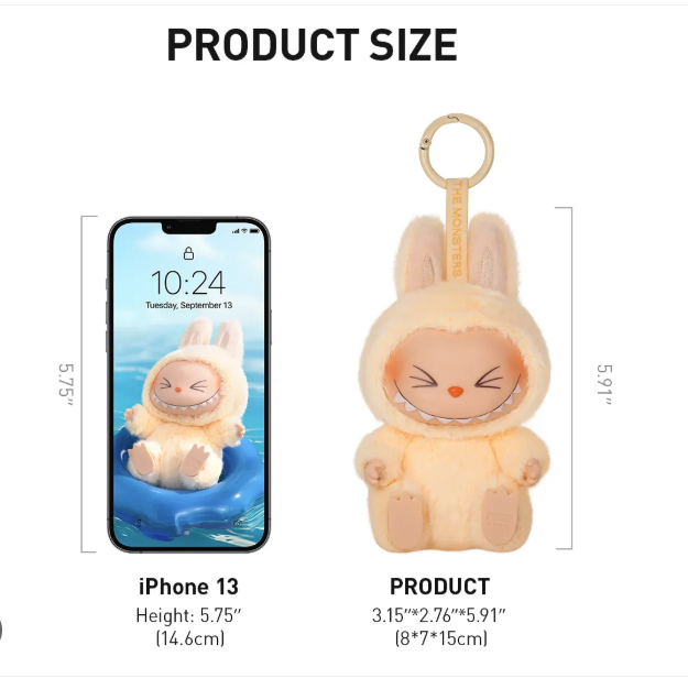 POP MART LABUBU THE MONSTERS - Have A Seat Vinyl Plush Doll Pendant
