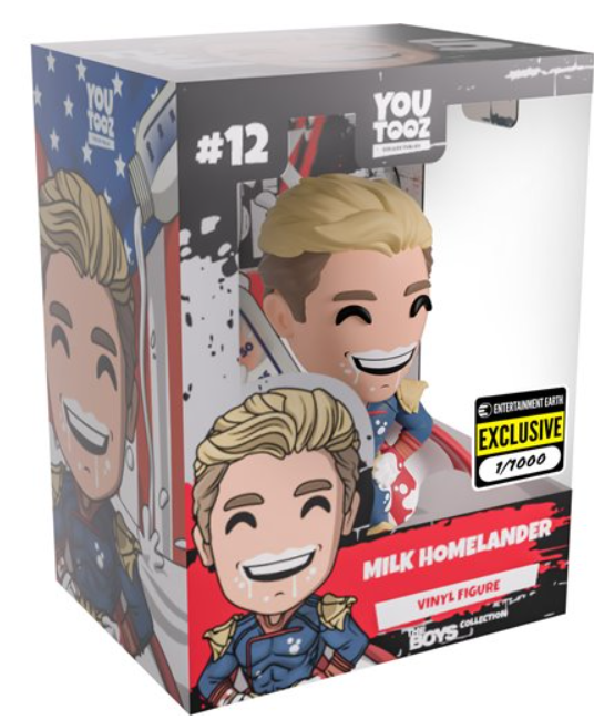 The Boys Collection Homelander Milk Variant Vinyl Figure #12 - Entertainment Earth Exclusive