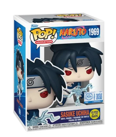 Naruto Sasuke Uchiha (Chidori) Glow-in-the-Dark Funko Pop! Vinyl Figure #1969 - Entertainment Earth Exclusive