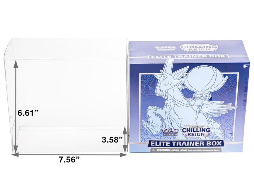 Pokemon Elite Trainer Box ETB Protector Case UV & Scratch-Resistant .50mm Thick