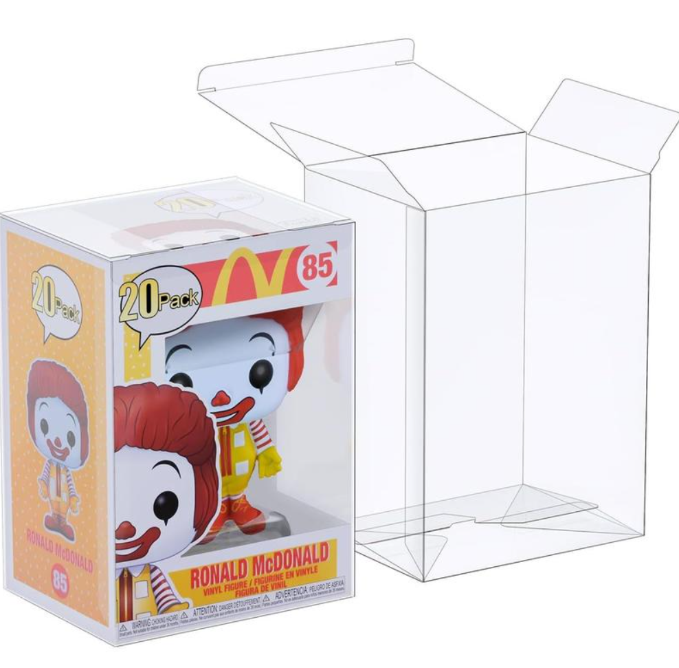 Clear Pop Protector Case for 4 Inch Funko Figures Heavy Duty Stackable Display Box Scratch Resistant