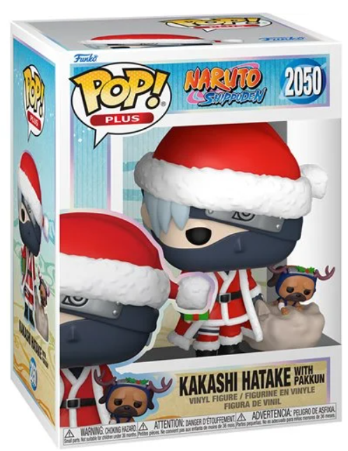 Naruto: Shippuden Kakashi Hatake with Pakkun (Holiday) Funko Pop! Vinyl Figure Plus #2050