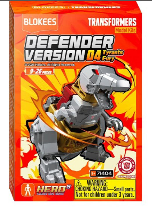 Transformers Defender Version Wave 4 Tyrants Fury Mini Model Kit