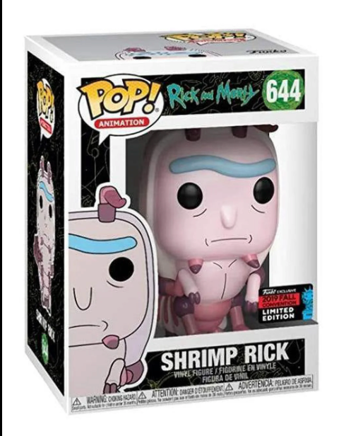 NYCC Exclusive Rick & Morty Funko POP! Animation Shrimp Rick Vinyl Figure #645