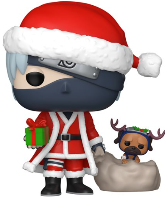 Naruto: Shippuden Kakashi Hatake with Pakkun (Holiday) Funko Pop! Vinyl Figure Plus #2050