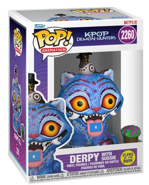 KPop Demon Hunters Derpy with Sussie Glow-in-the-Dark Funko Pop! Vinyl Figure #2260