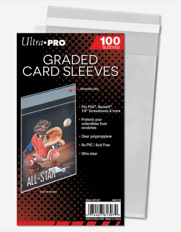 Graded Card Resealable Sleeves (100ct)