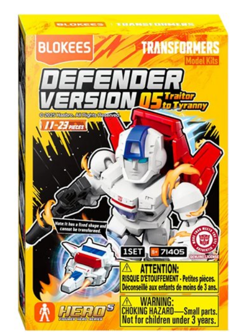Transformers Defender Version 05 Traitor to Tyranny Blokees Mini Model Kit Blind Box