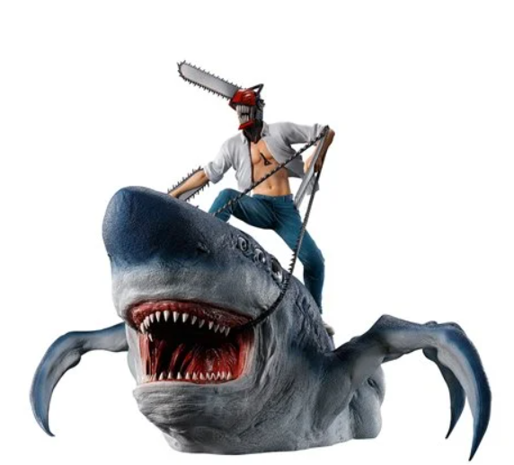 Chainsaw Man and Beam Mega Impact Ichibansho Statue