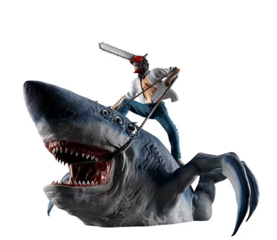 Chainsaw Man and Beam Mega Impact Ichibansho Statue