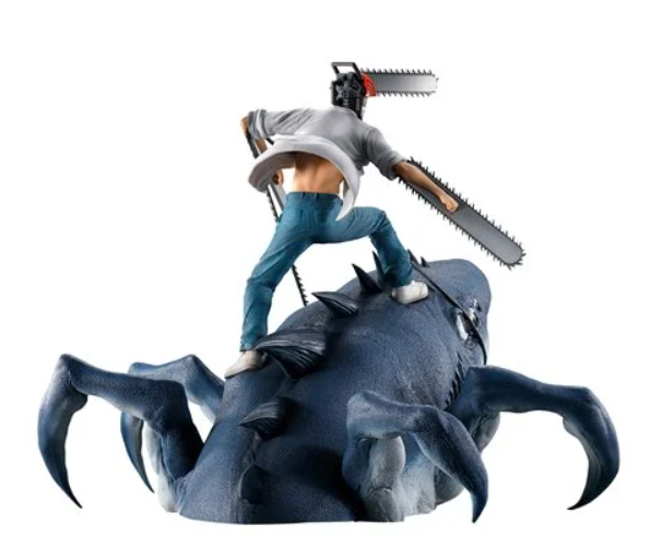 Chainsaw Man and Beam Mega Impact Ichibansho Statue
